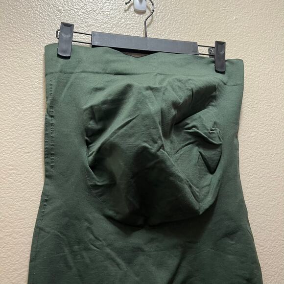 Blanqi Everyday Maternity Belly Support Leggings Storm Olive Green Size Large - Picture 4 of 6